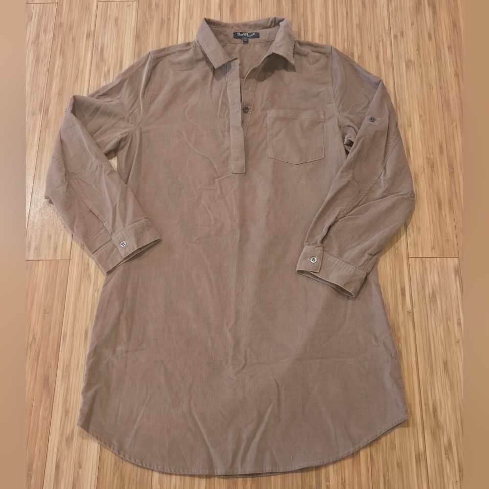 NWOT Velvet Heart Tan Long Sleeve Dress